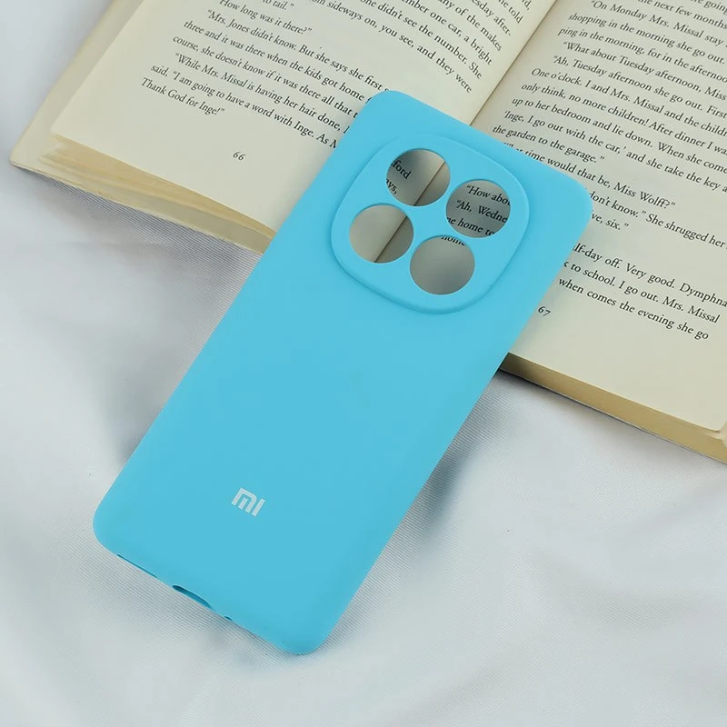 قاب سیلیکونی اصلی زیربسته شیائومی Redmi Note 14 Pro 5G محافظ لنزدار