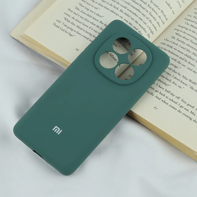 قاب سیلیکونی اصلی زیربسته شیائومی Redmi Note 14 Pro 5G محافظ لنزدار