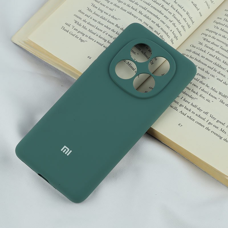 قاب سیلیکونی اصلی زیربسته شیائومی Redmi Note 14 Pro 5G محافظ لنزدار