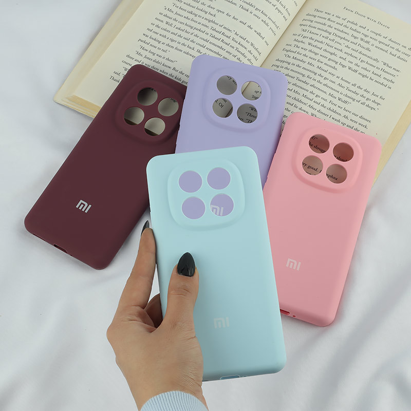 قاب سیلیکونی اصلی زیربسته شیائومی Redmi Note 14 Pro Plus 5G محافظ لنزدار