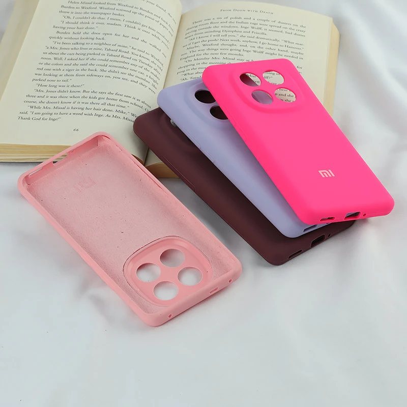 قاب سیلیکونی اصلی زیربسته شیائومی Redmi Note 14 Pro Plus 5G محافظ لنزدار