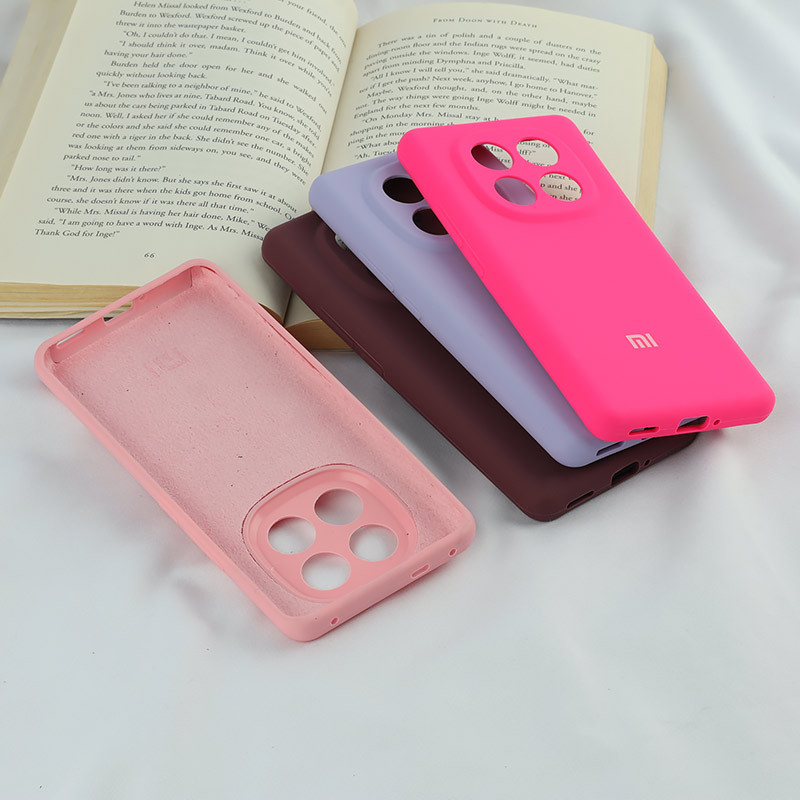 قاب سیلیکونی اصلی زیربسته شیائومی Redmi Note 14 Pro Plus 5G محافظ لنزدار