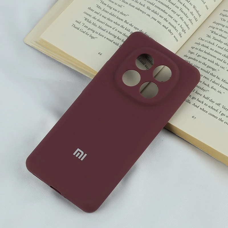قاب سیلیکونی اصلی زیربسته شیائومی Redmi Note 14 Pro Plus 5G محافظ لنزدار