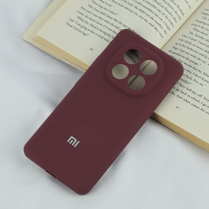 قاب سیلیکونی اصلی زیربسته شیائومی Redmi Note 14 Pro Plus 5G محافظ لنزدار