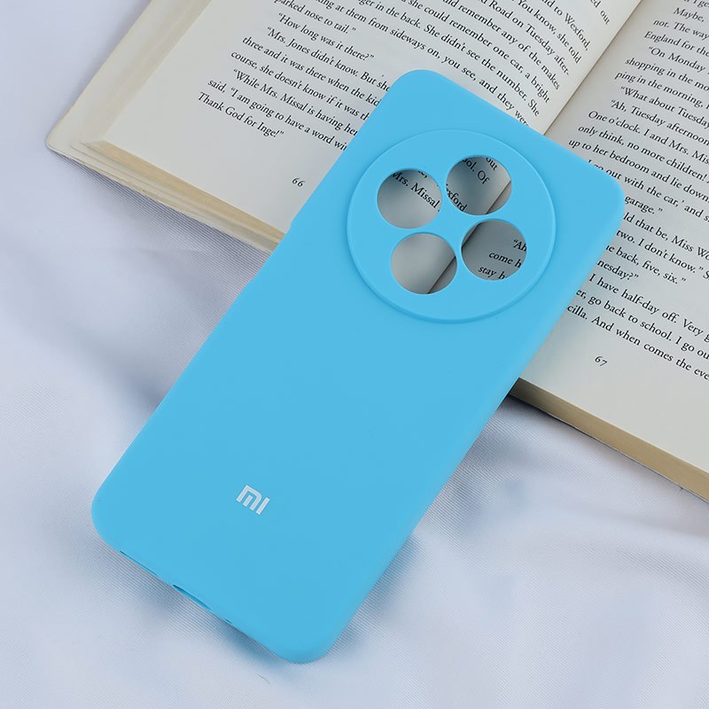 قاب سیلیکونی اصلی زیربسته شیائومی Redmi 14C / Poco C75 محافظ لنزدار