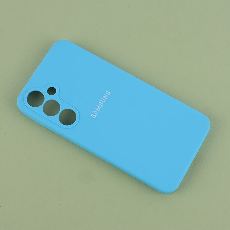 قاب سیلیکونی اصلی زیربسته سامسونگ Galaxy S24 FE محافظ لنزدار