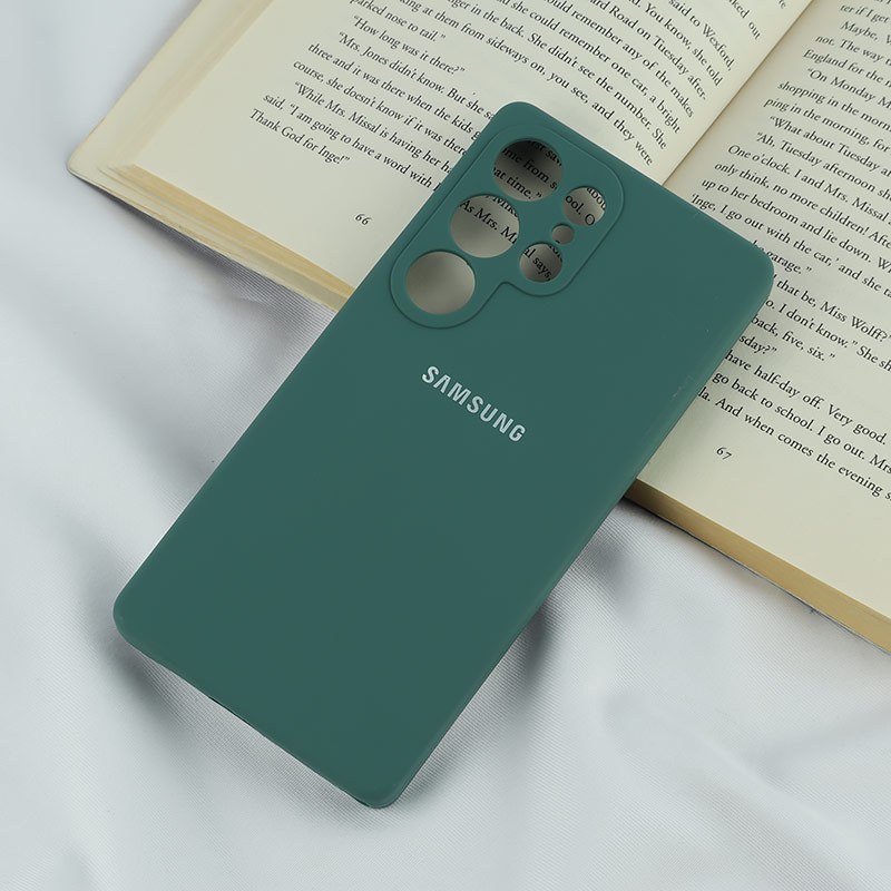 قاب سیلیکونی اصلی زیربسته سامسونگ Galaxy S25 Ultra محافظ لنزدار