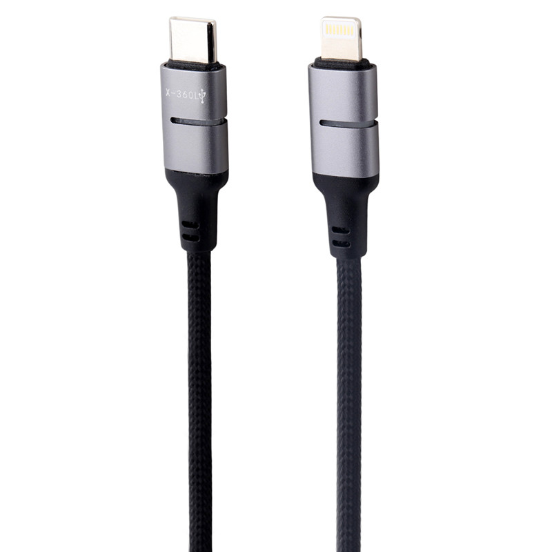 کابل تبدیل فست شارژ X-Energy X-360L Type-C To Lightning PD 30W 1m