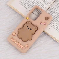 قاب سیلیکونی فیجت دار سامسونگ Galaxy A52 / A52s برجسته طرح Luck Bear