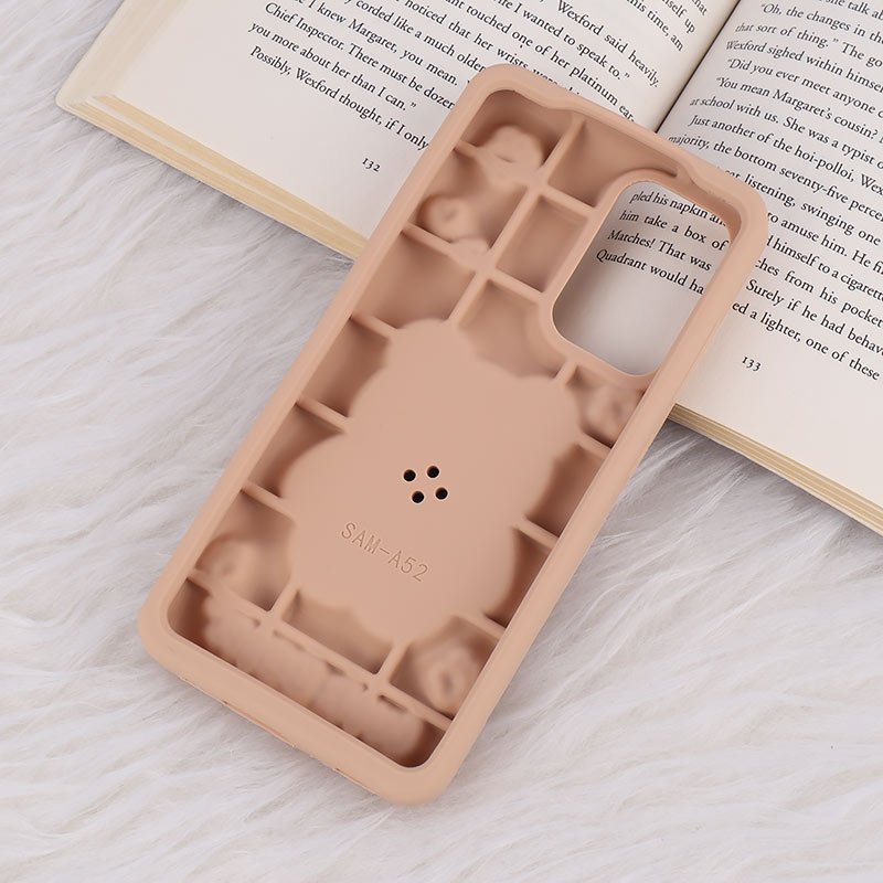 قاب سیلیکونی فیجت دار سامسونگ Galaxy A52 / A52s برجسته طرح Luck Bear