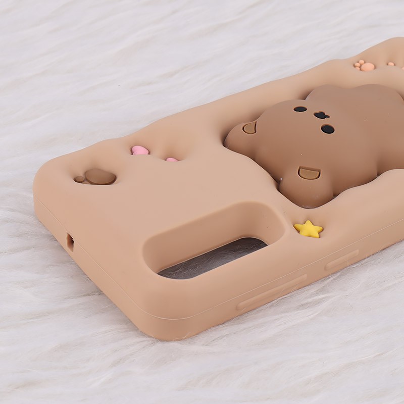 قاب سیلیکونی فیجت دار سامسونگ Galaxy A30s / A50 / A50s برجسته طرح Luck Bear
