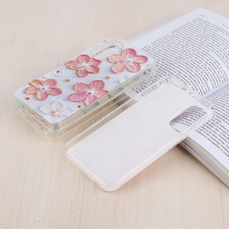قاب هولوگرامی سامسونگ Galaxy A15 طرح گل آبرنگی