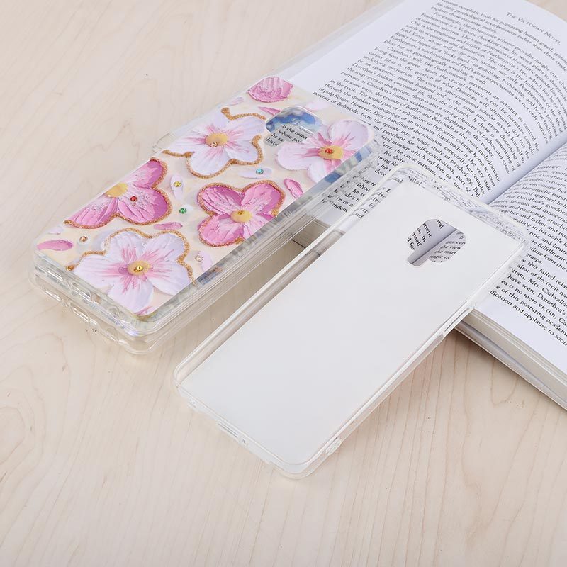 قاب هولوگرامی شیائومی Redmi Note 9s / Note 9 Pro / Note 10 Lite طرح گل آبرنگی