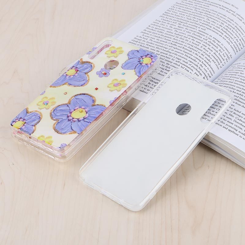 قاب هولوگرامی سامسونگ Galaxy A20s طرح گل آبرنگی