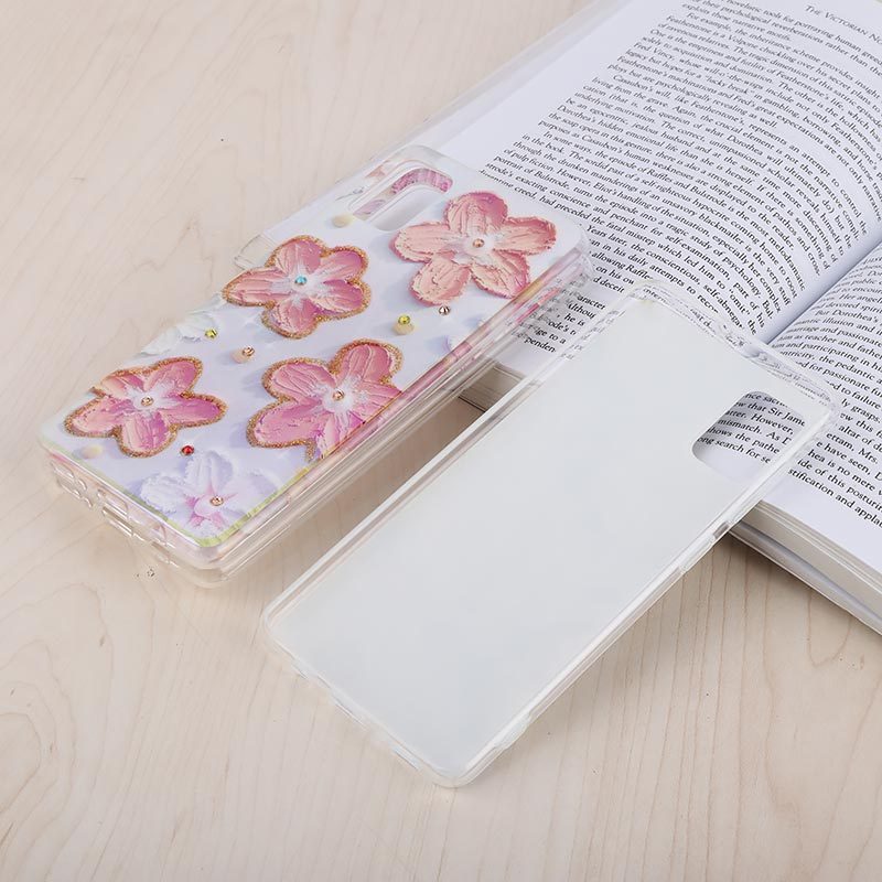 قاب هولوگرامی سامسونگ Galaxy A51 4G طرح گل آبرنگی
