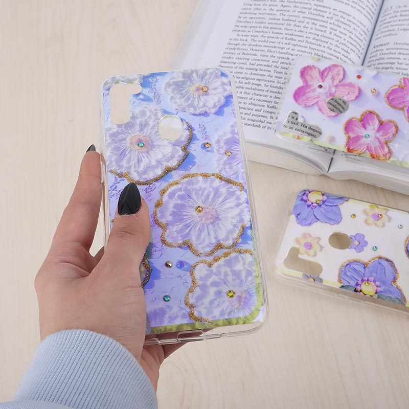 قاب هولوگرامی سامسونگ Galaxy A11 / M11 طرح گل آبرنگی