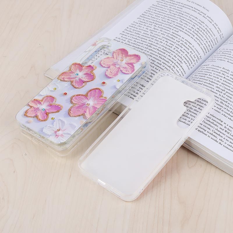 قاب هولوگرامی سامسونگ Galaxy A54 طرح گل آبرنگی
