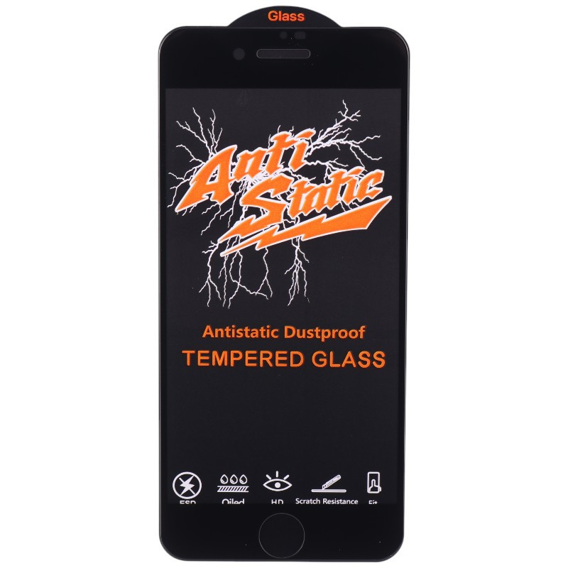 گلس آنتی استاتیک HD آیفون iPhone 7 / 8 / SE 2020 مشکی