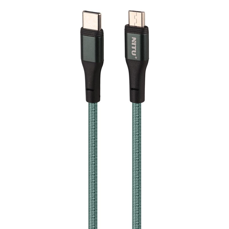کابل تبدیل فست شارژ Nitu NC126 Type-C to MicroUSB 2.4A 1.2m