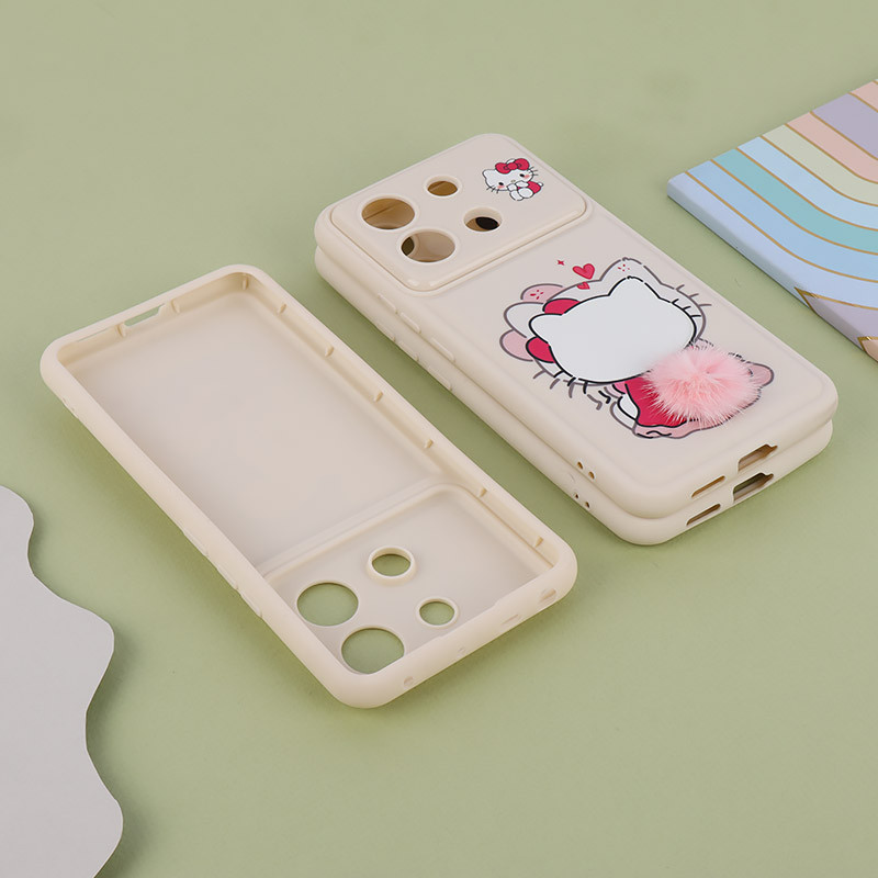 قاب ژله ای شیائومی Redmi Note 13 Pro 5G دم پشمالو محافظ لنزدار