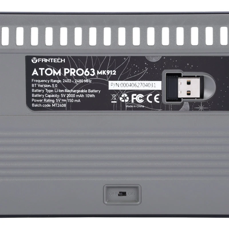 کیبورد بی سیم گیمینگ فنتک ATOM PRO63 MK912
