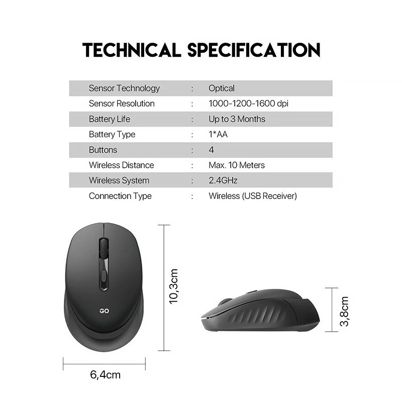 موس بی سیم فنتک W609