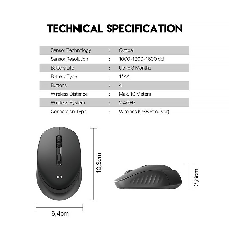 موس بی سیم فنتک W609