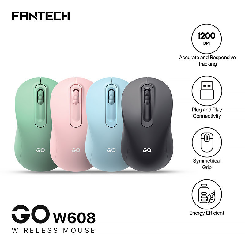 موس بی سیم فنتک GO W608