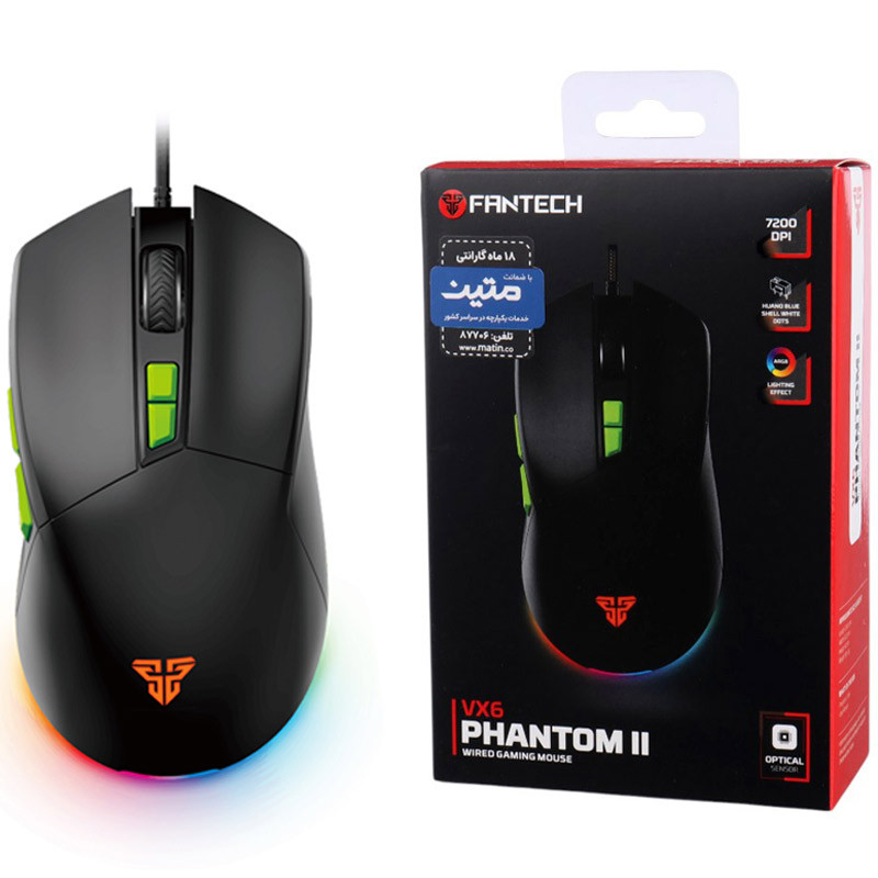 موس گیمینگ فنتک Phantom II VX6