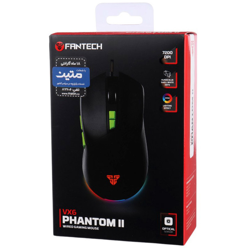 موس گیمینگ فنتک Phantom II VX6