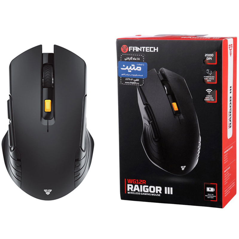 موس بی سیم گیمینگ فنتک Raigor III WG12R