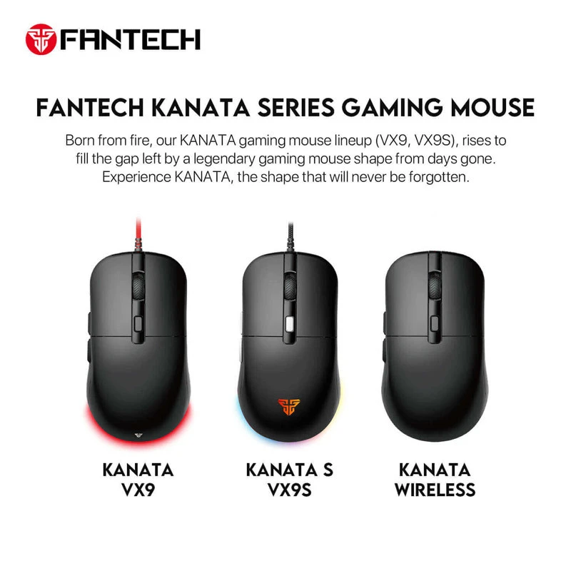 موس گیمینگ فنتک VX9 KANATA