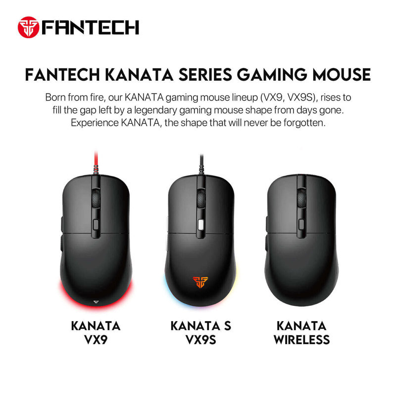 موس گیمینگ فنتک VX9 KANATA