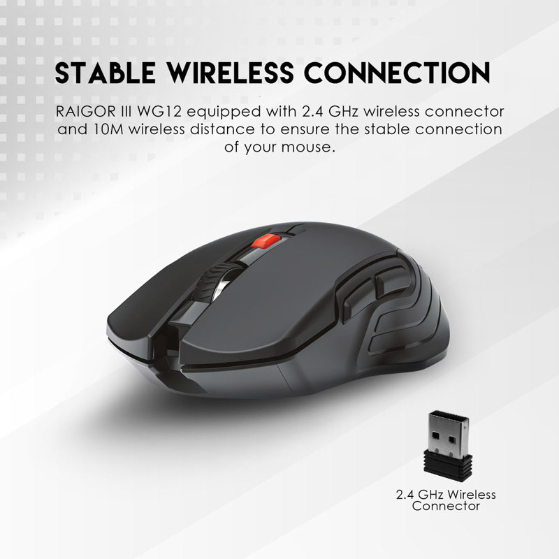 موس بی سیم گیمینگ فنتک WG12 RAIGOR III