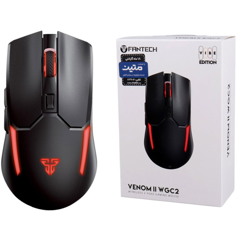 موس بی سیم گیمینگ فنتک VENOM II WGC2