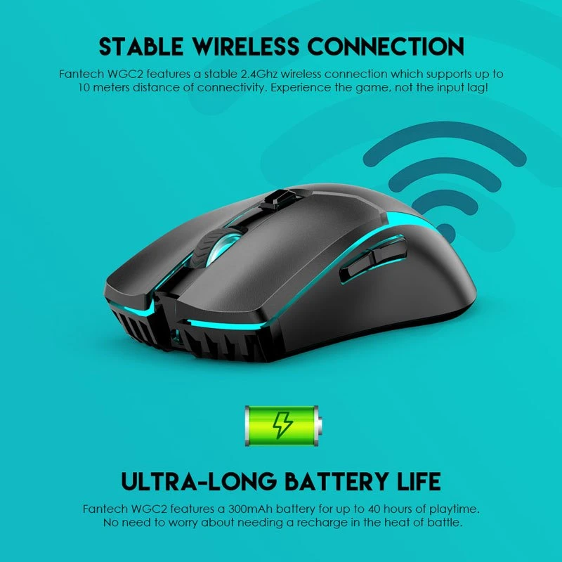 موس بی سیم گیمینگ فنتک VENOM II WGC2
