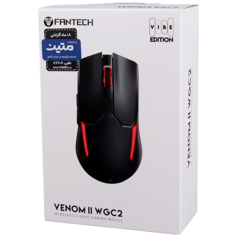 موس بی سیم گیمینگ فنتک VENOM II WGC2