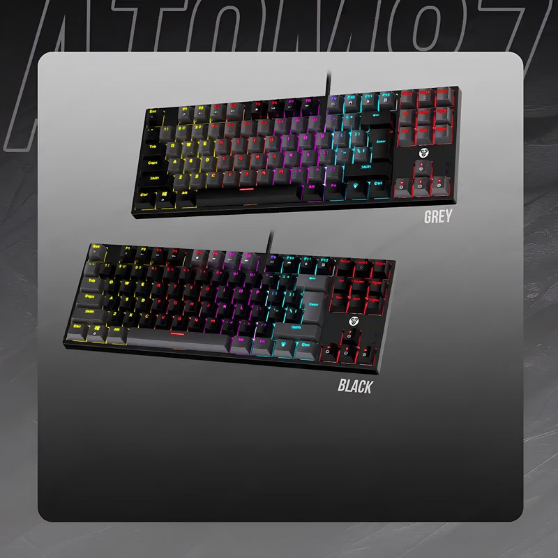 کیبورد گیمینگ فنتک ATOM87 MK876V2 Red Switch