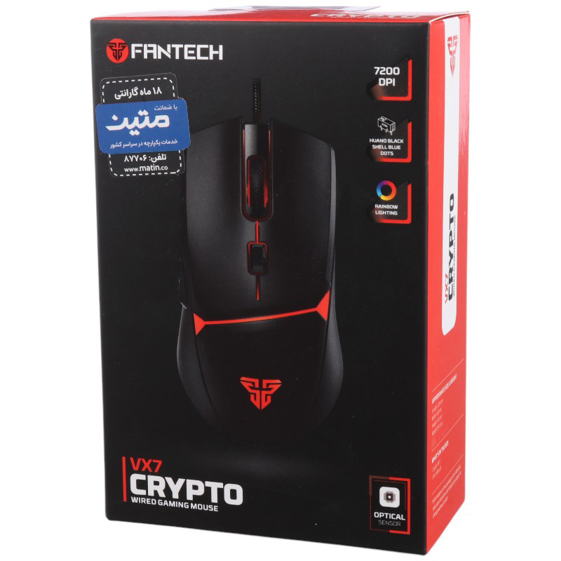 موس گیمینگ فنتک CRYPTO VX7