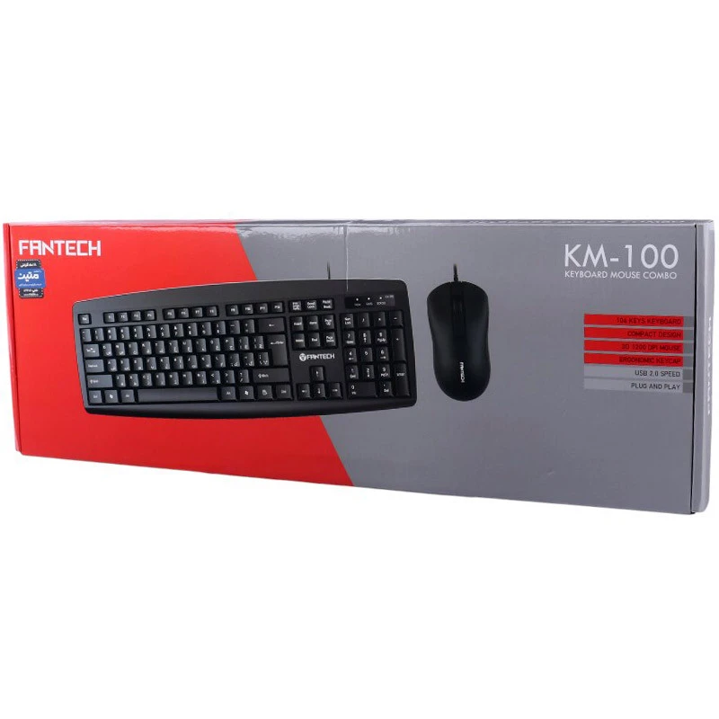 کیبورد و موس فنتک KM-100