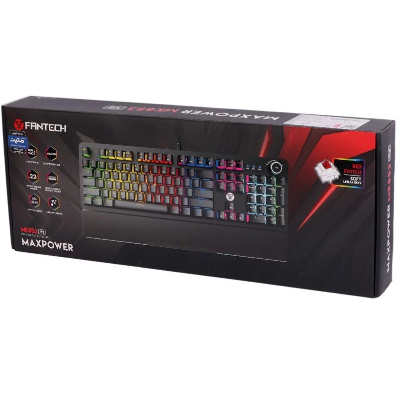 کیبورد گیمینگ فنتک Fantech MK853V2 Red Switch