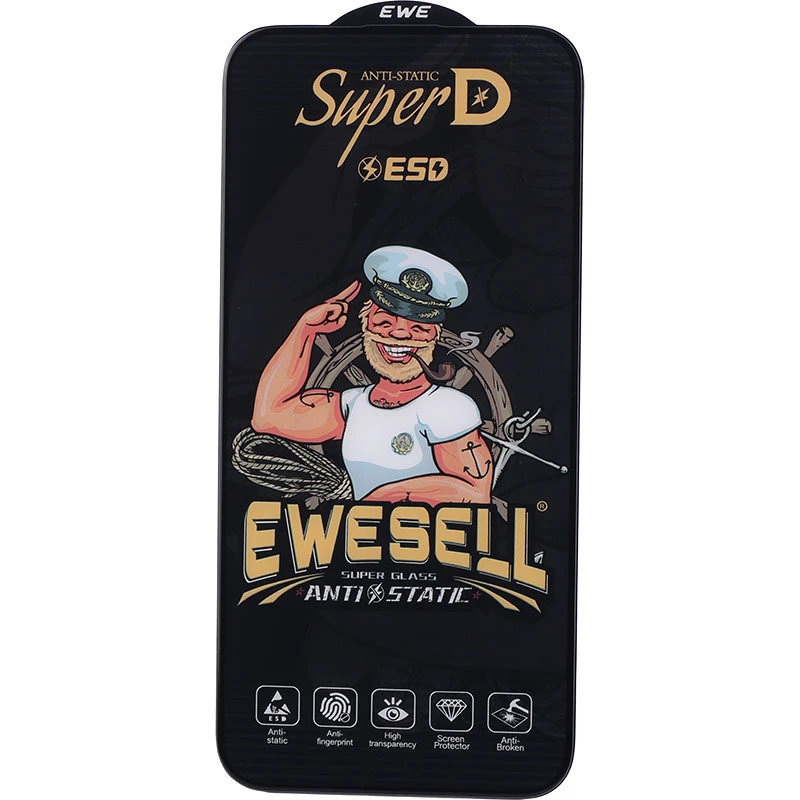 گلس Super D آنتی استاتیک Ewesell آیفون iPhone 15 Pro Max