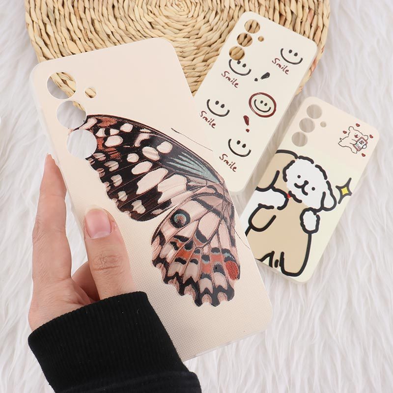 قاب ژله ای سامسونگ Galaxy A16 4G / A16 5G طرح دار چاپی محافظ لنزدار