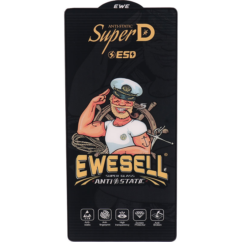 گلس Super D آنتی استاتیک ESD Ewesell سامسونگ Galaxy S25 Ultra