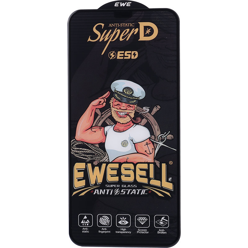 گلس Super D آنتی استاتیک Ewesell آیفون iPhone X / XS / 11 Pro