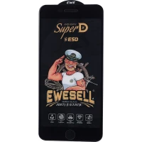 گلس Super D آنتی استاتیک ESD Ewesell آیفون iPhone 6 Plus / 6s Plus / 7 Plus / 8 Plus مشکی
