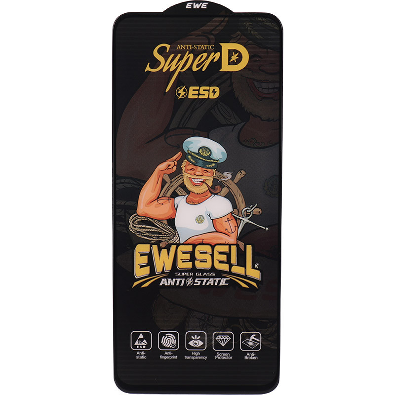 گلس Super D آنتی استاتیک Ewesell شیائومی Redmi 12 / Redmi 13 / Poco M6 Pro 5G