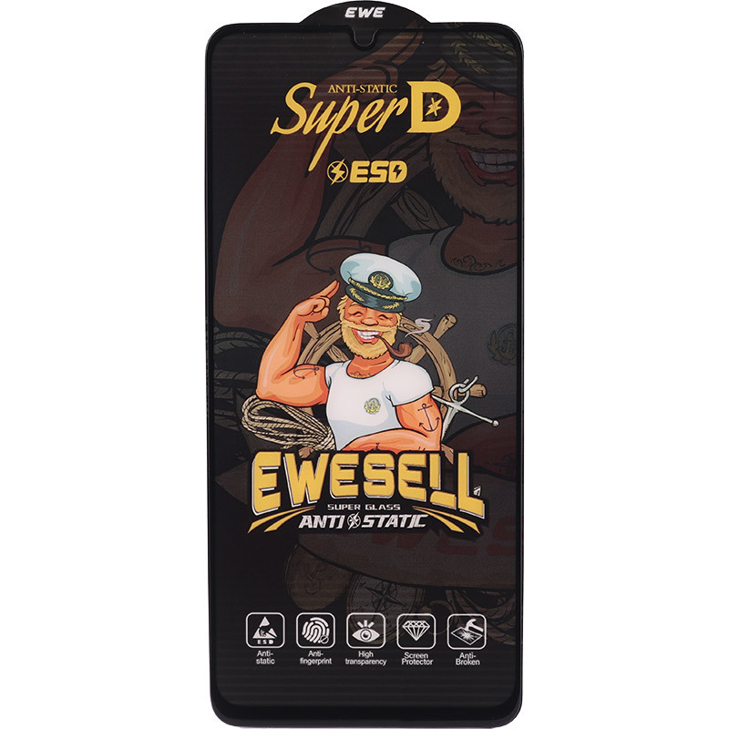 گلس Super D آنتی استاتیک ESD Ewesell شیائومی Redmi 13C / Poco C65