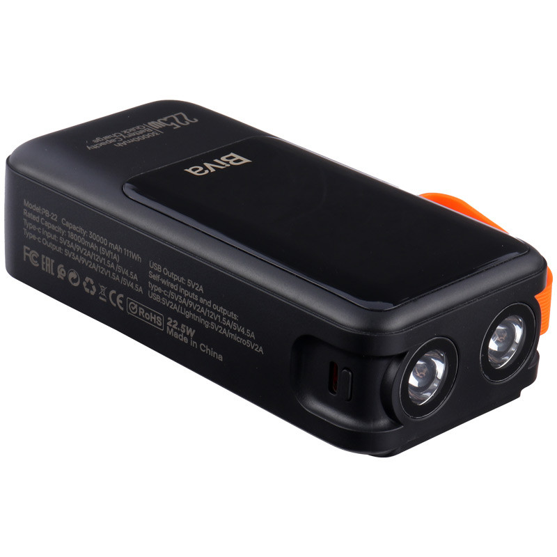 پاور بانک فست شارژ بیوا BP-022 PD QC 22.5W ظرفیت 30000 میلی آمپر ساعت