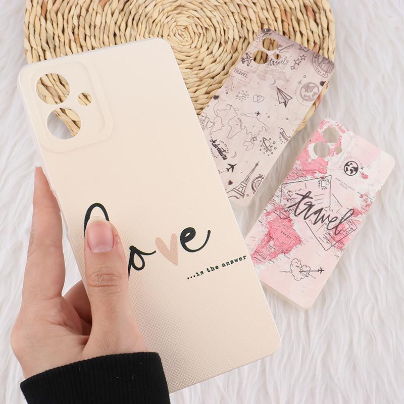 قاب ژله ای سامسونگ Galaxy A06 طرح دار چاپی محافظ لنزدار
